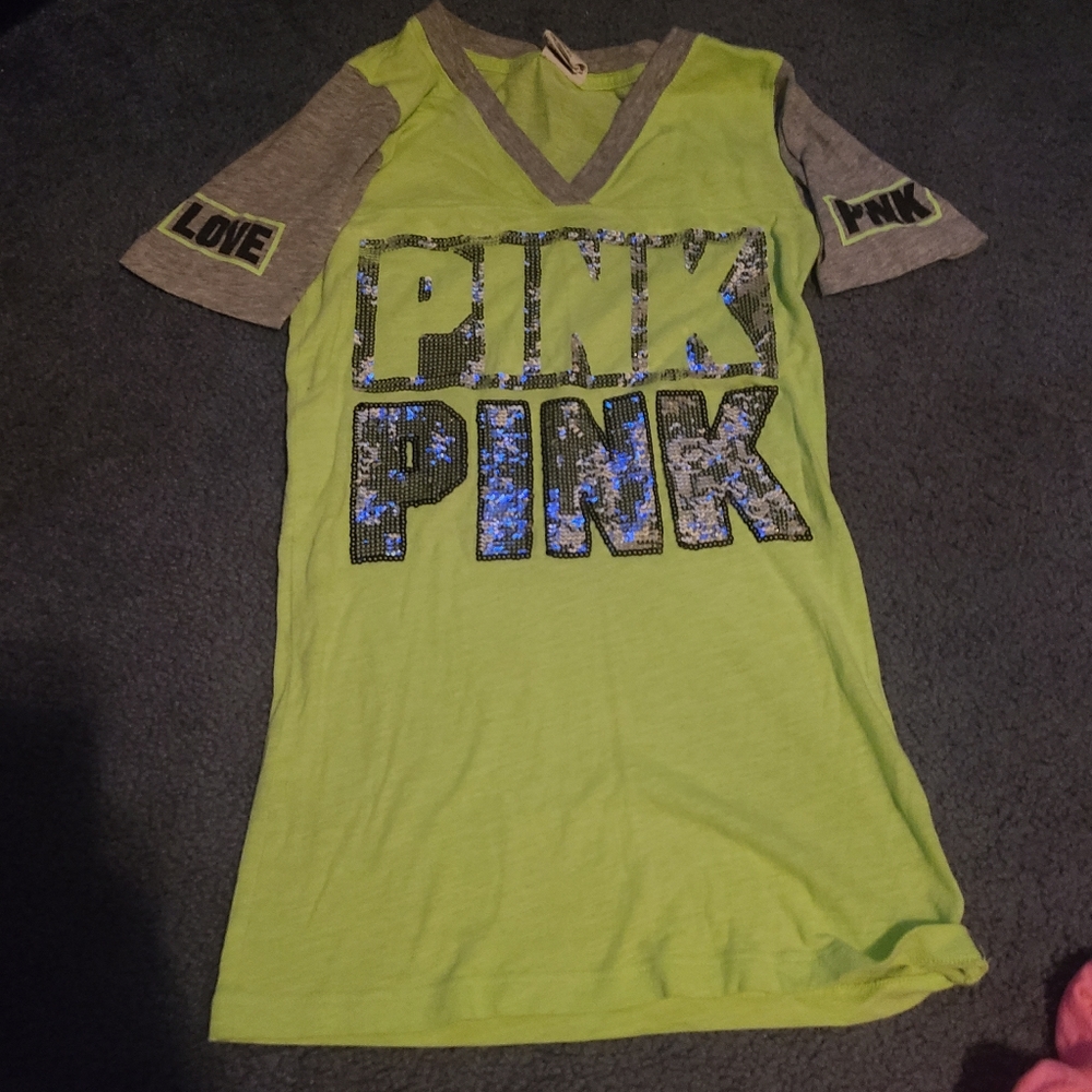 PINK Victoria secret shirts. Size small and xs.